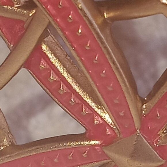 Pink and gold stylish cuff bracelet - Picture 7 of 12